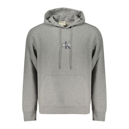 Calvin Klein Gray Cotton Men's Hoodie