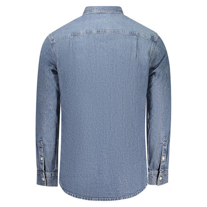 Calvin Klein Blue Cotton Men's Shirt