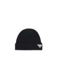 Prada Black Wool Oves Aries Beanie