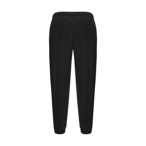Pantalones de chándal de algodón negro Brunello Cucinelli