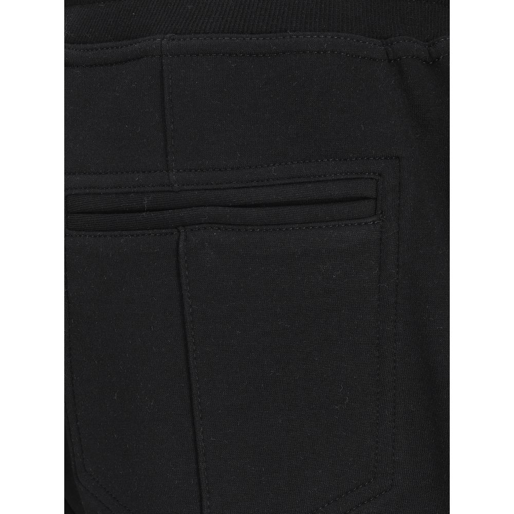Brunello Cucinelli Joggers en coton noir (Pantalon d'entraînement)