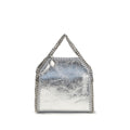 Borsa a mano in poliestere argento Stella McCartney
