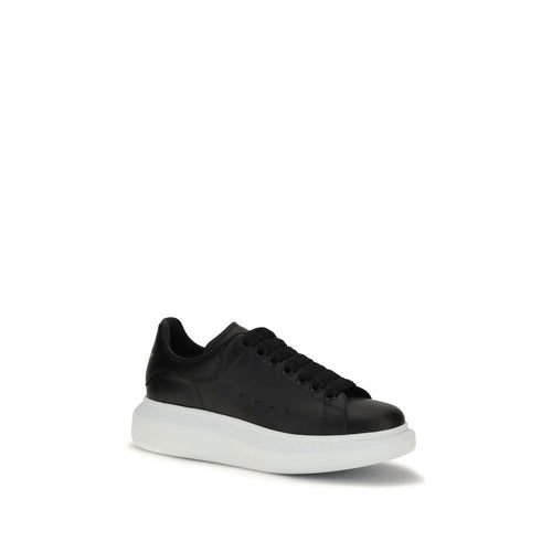 Alexander McQueen Plateausneaker aus schwarzem Bos Taurus-Kalbsleder