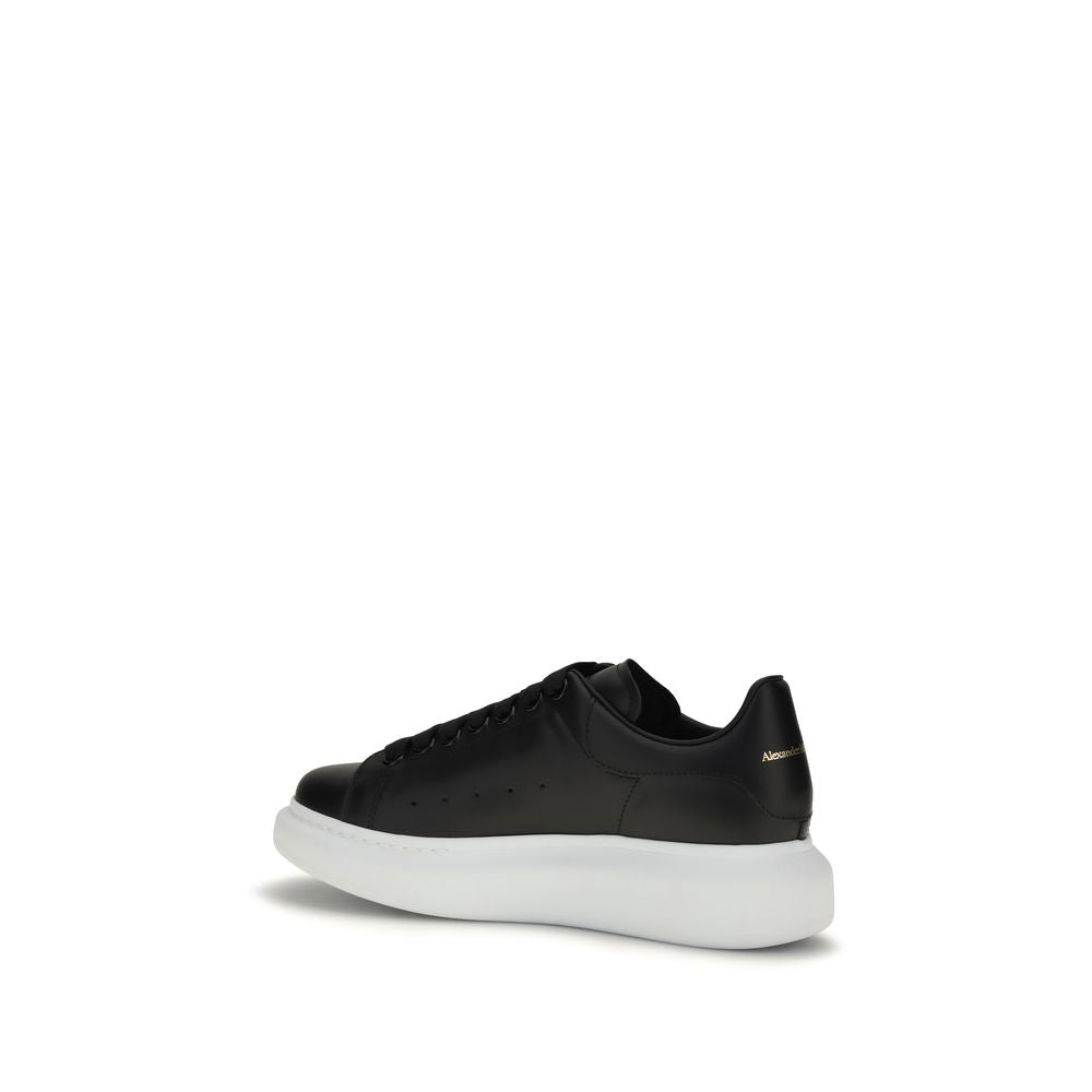 Baskets plateforme en cuir de veau noir Bos Taurus Alexander McQueen