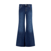 7FOR Blue Cotton Flared Jeans