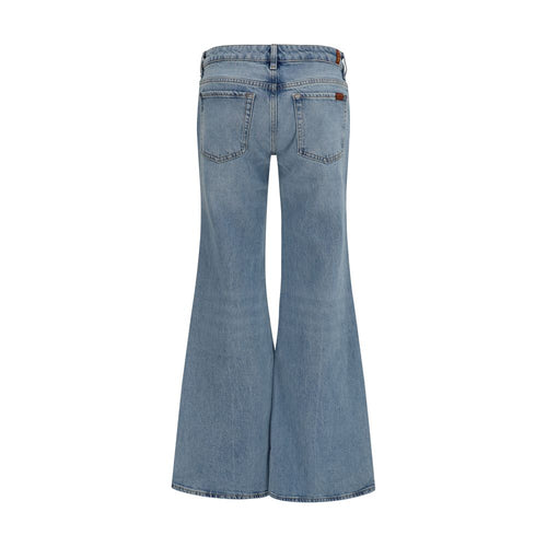 Jeans a zampa d'elefante 7FOR in cotone blu