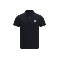 Balmain Black Cotton Polo Shirt