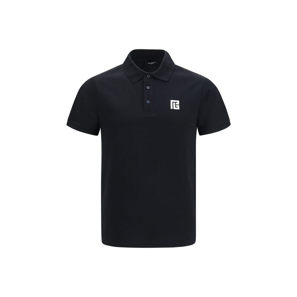 Balmain zwart katoenen poloshirt