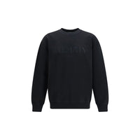 Balmain Black Cotton Sweatshirt