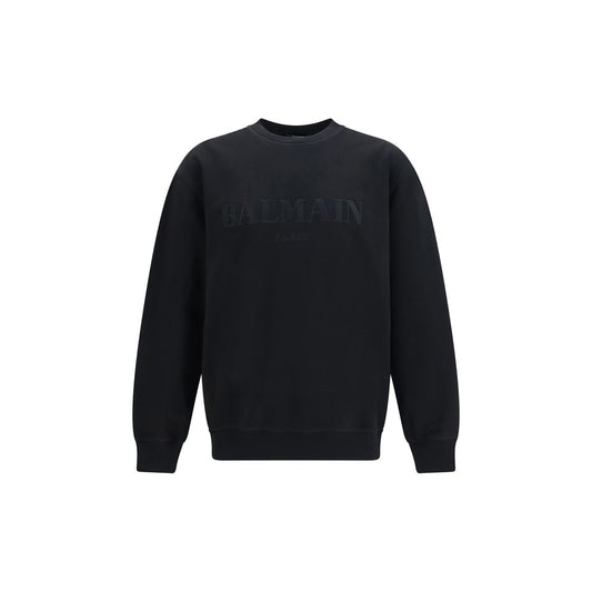 Felpa Balmain in cotone nero