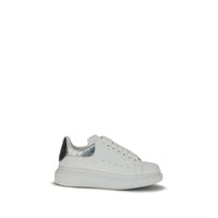 Baskets plateforme Alexander McQueen en cuir de veau blanc Bos Taurus