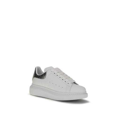 Alexander McQueen Plateausneaker aus weißem Kalbsleder Bos Taurus