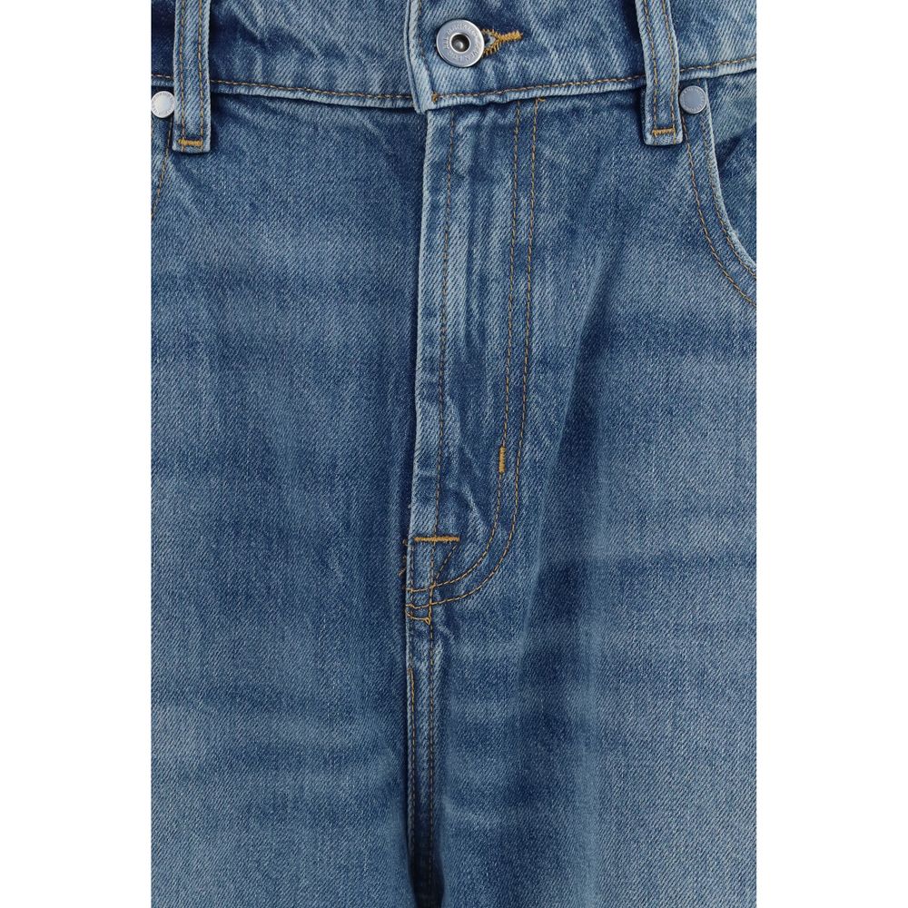 Jeans 7FOR in cotone blu a vestibilità comoda