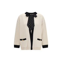 Valentino Garavani Beige Cotton Cardigan