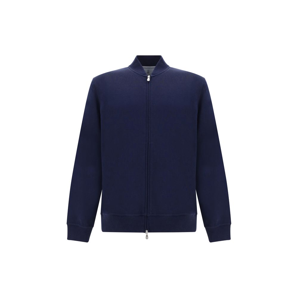 Sweat-shirt Brunello Cucinelli en coton bleu