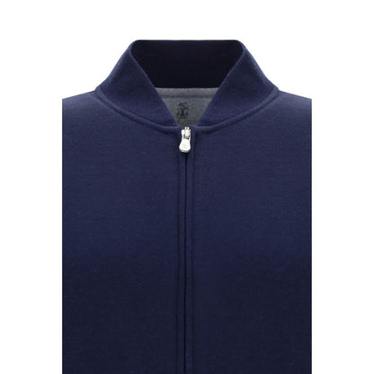 Sweat-shirt Brunello Cucinelli en coton bleu