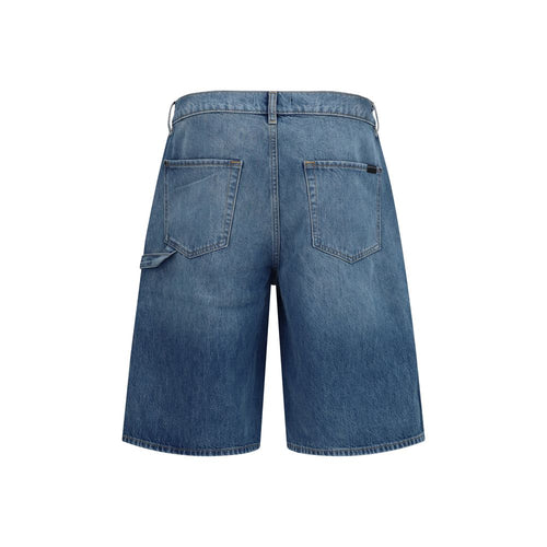 Shorts Bermuda 7FOR in cotone blu