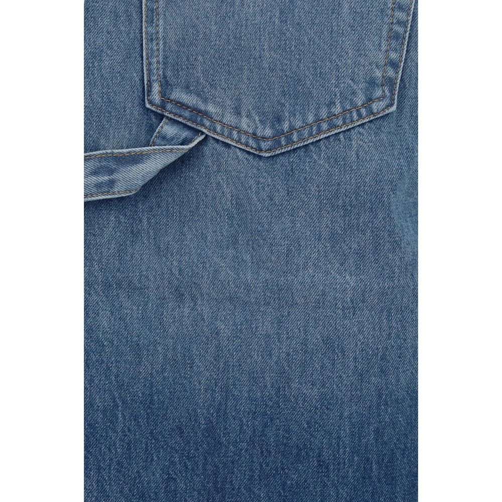 Shorts Bermuda 7FOR in cotone blu