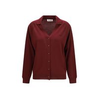 Miu Miu Bordeaux Wool Oves Aries Cardigan