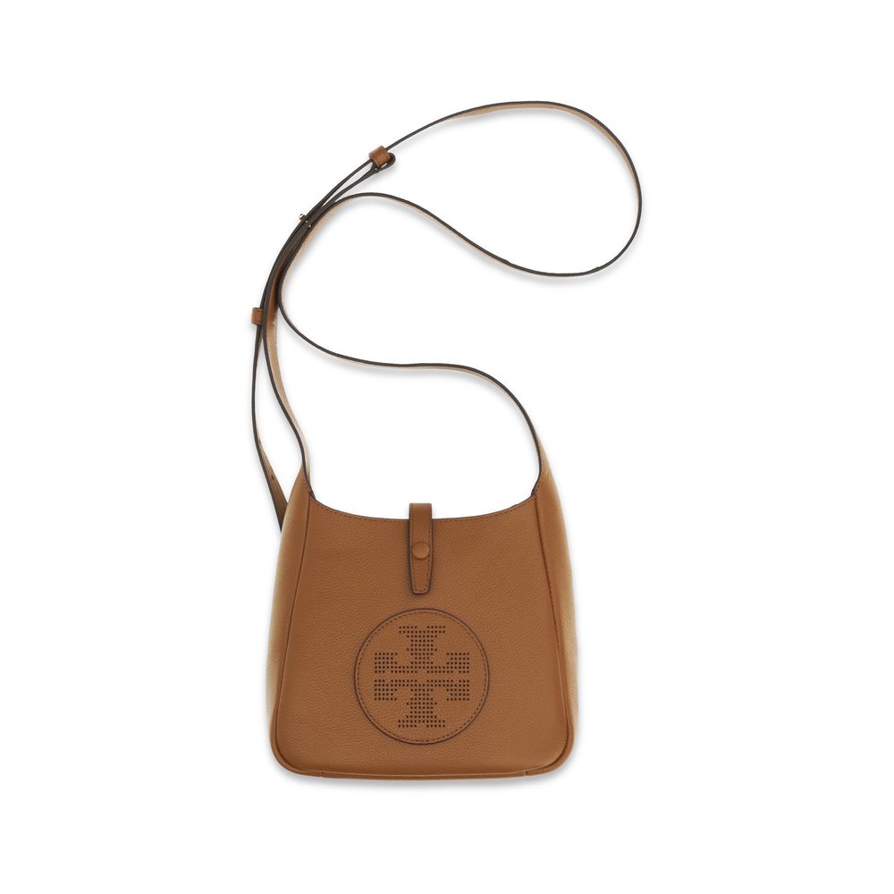 Tory Burch Umhängetasche aus braunem Kalbsleder Bos Taurus