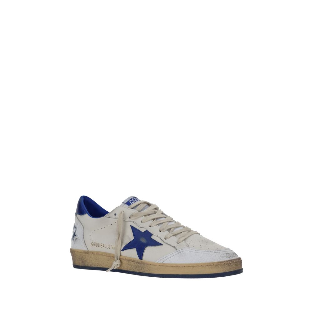 Golden Goose White Calf Leather Bos Taurus Sneakers basse