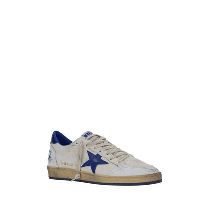 Golden Goose White Calf Leather Bos Taurus Sneakers basse