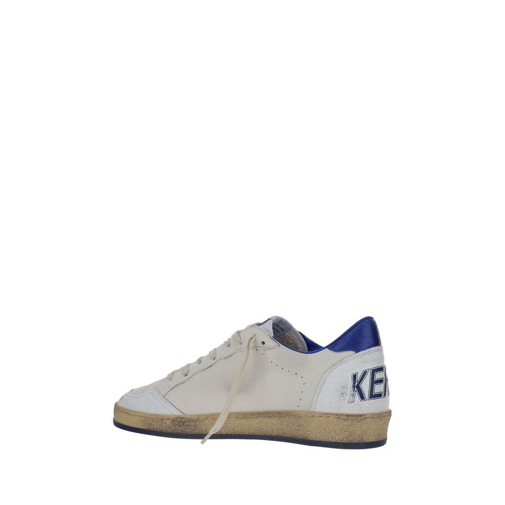 Golden Goose White Calf Leather Bos Taurus Sneakers basse