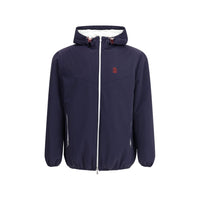 Brunello Cucinelli Blue Nylon Shell Jacket