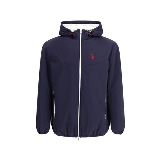 Giacca Brunello Cucinelli in nylon blu