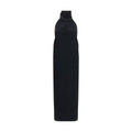 Vestido de cóctel Khaite negro de poliéster