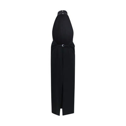 Abito da cocktail Khaite in poliestere nero
