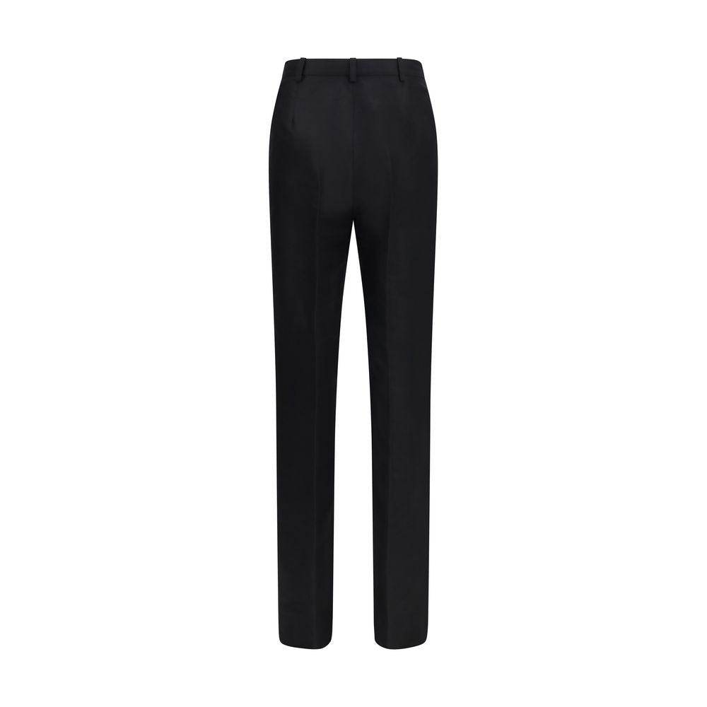 Gucci Schwarze Seidenhose