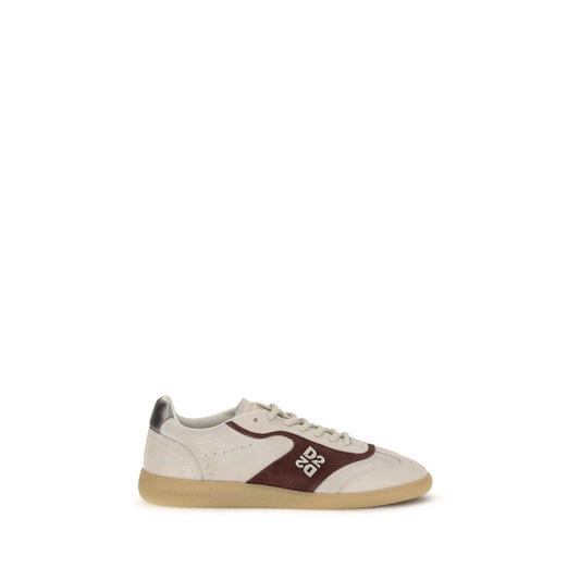 Dsquared² Sneakers basse Bos Taurus in pelle di vitello beige