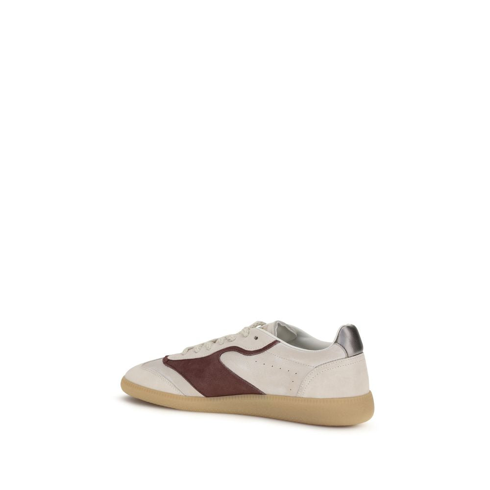 Dsquared² Beige Kalbsleder Bos Taurus Low-Top Sneakers