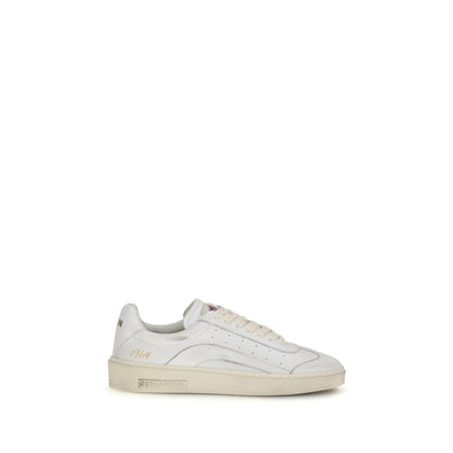 Sneakers basse Dsquared² in pelle di vitello bianca Bos Taurus
