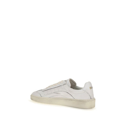 Sneakers basse Dsquared² in pelle di vitello bianca Bos Taurus