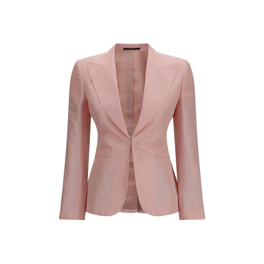 Giacca lunga in seta multicolor Gucci