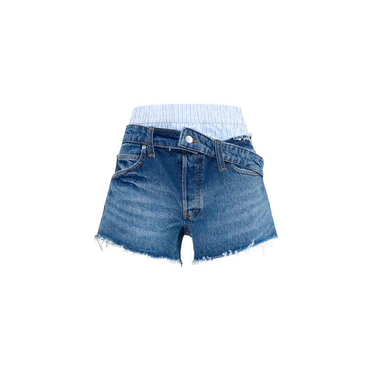 Shorts bermudas en coton bleu Alexander Wang