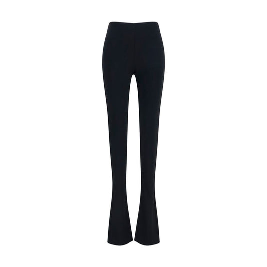 Pantaloni Gucci svasati in viscosa neri