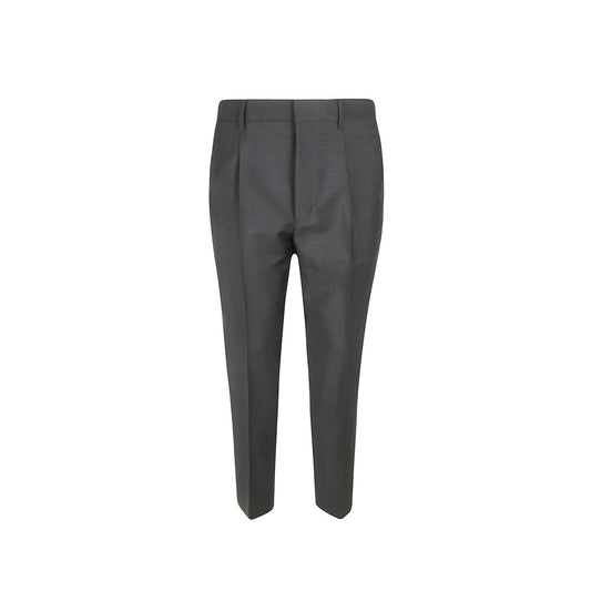 Pantaloni Prada in lana grigia