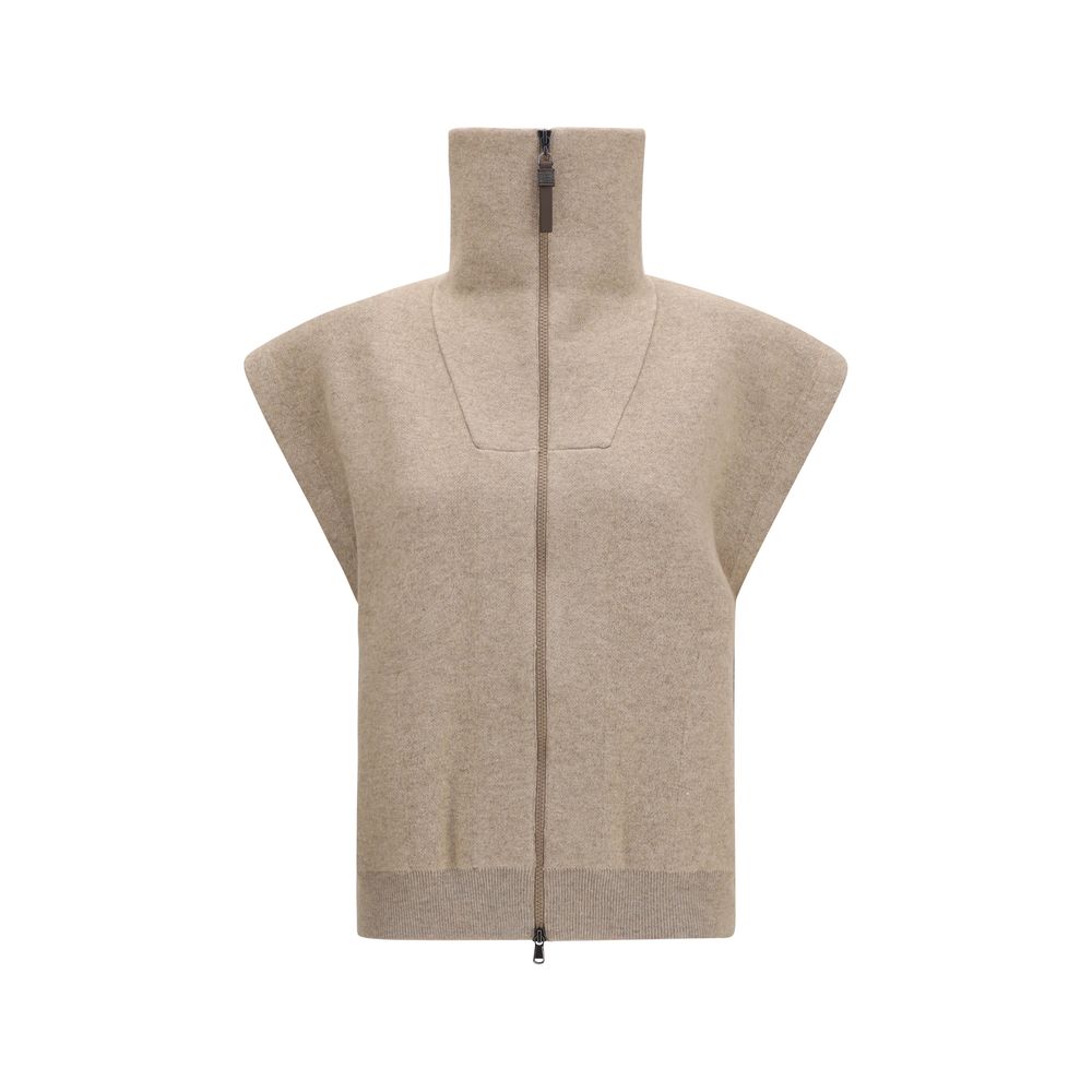 Cardigan Brunello Cucinelli in cashmere beige