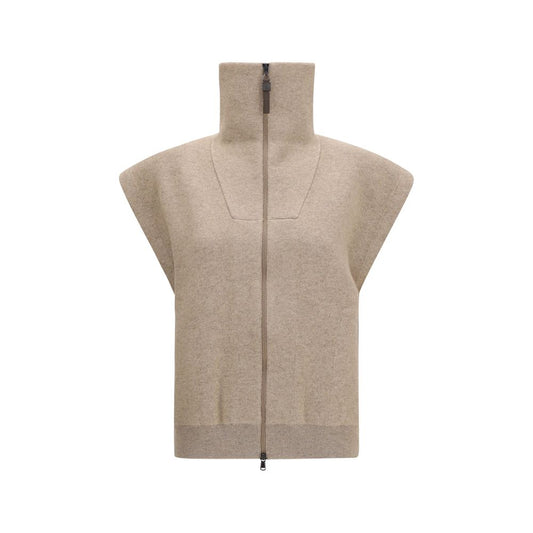 Cardigan Brunello Cucinelli in cashmere beige