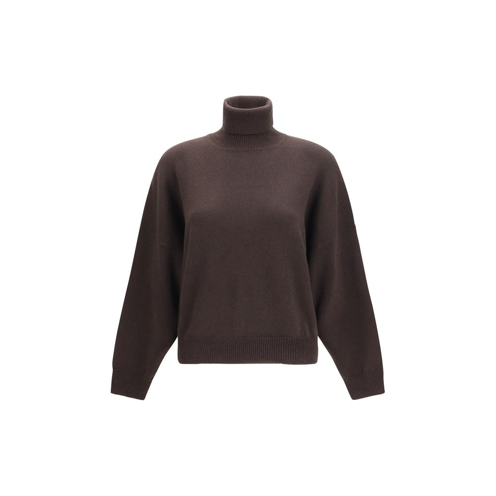 Brunello Cucinelli Maglione dolcevita in cashmere marrone