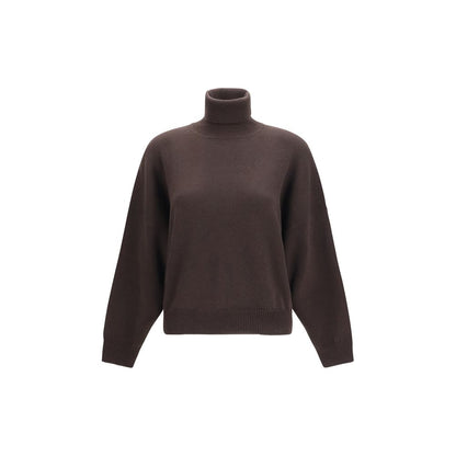 Brunello Cucinelli Maglione dolcevita in cashmere marrone