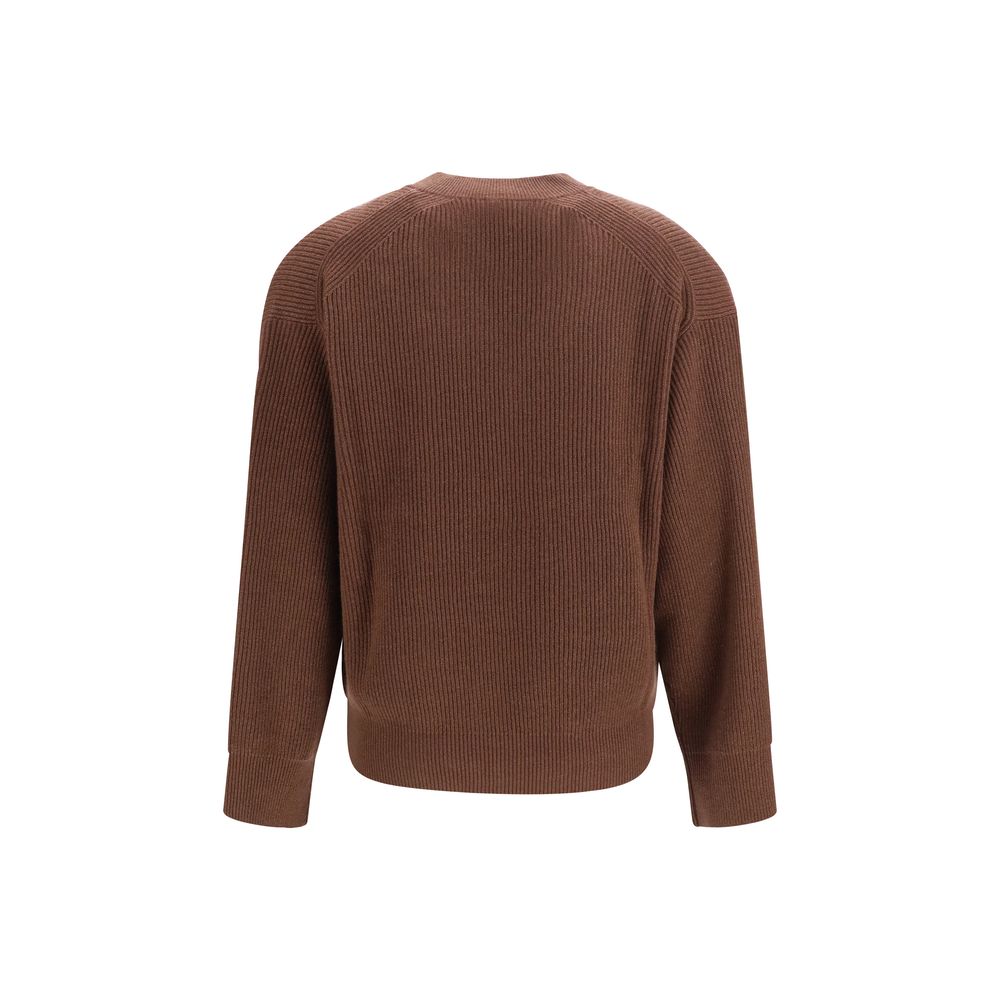 Brunello Cucinelli brun kashmirtröja