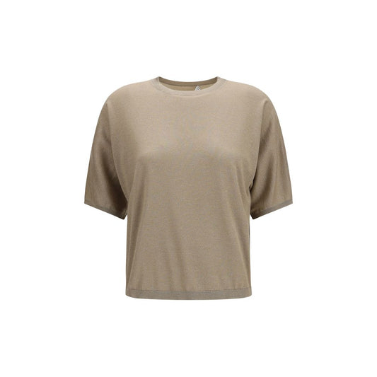 T-shirt Brunello Cucinelli in cashmere beige