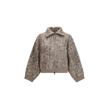 Cardigan Brunello Cucinelli in mohair beige