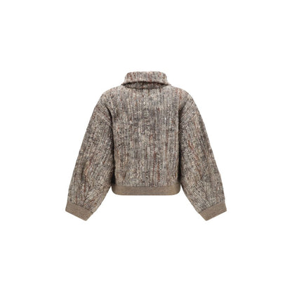 Cardigan Brunello Cucinelli in mohair beige