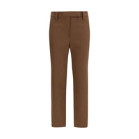 Brunello Cucinelli Pantaloni Casual Marroni in Elastan