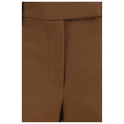 Brunello Cucinelli Pantaloni Casual Marroni in Elastan